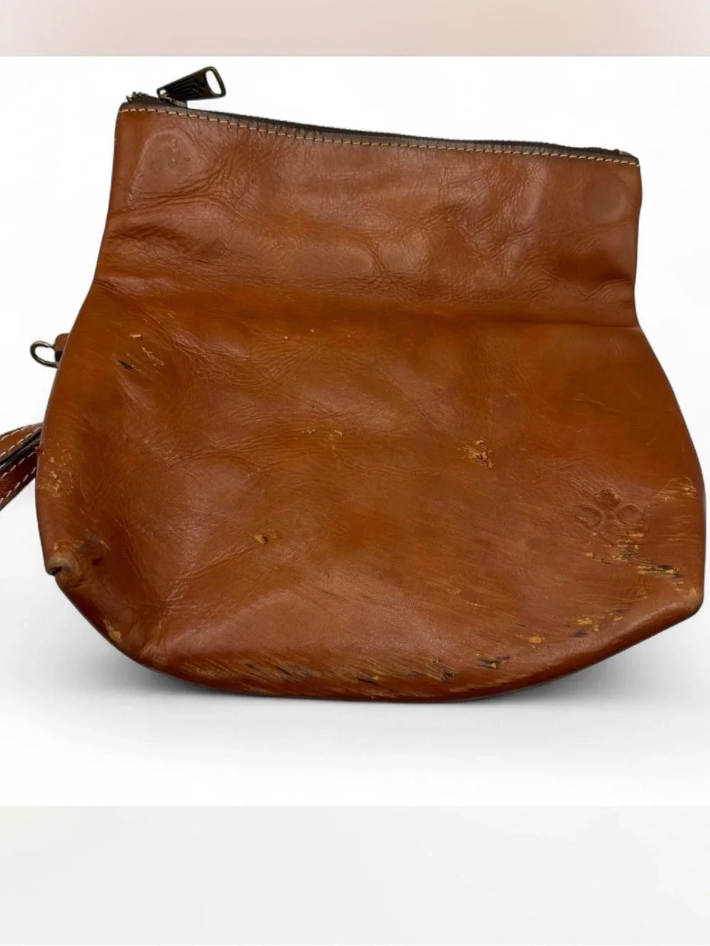 Patricia Nash leather fold-over wristlet clutch